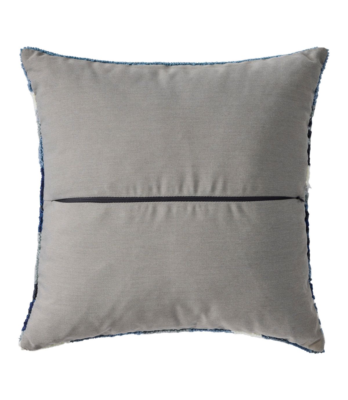 Indoor/Outdoor Hooked Pillow, Ocean Waves, 18" x 18" - US 6385