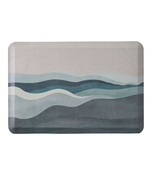 Happy Feet Comfort Mat, Watercolor Waves - US 8557