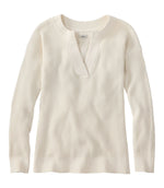 Women's Sunwashed Waffle Sweater, Splitneck - US 1749