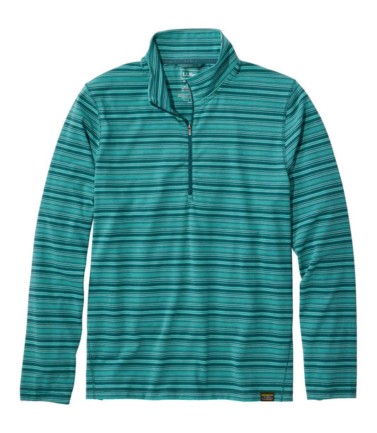 Men's Everyday SunSmart® Tee, Long-Sleeve Quarter-Zip Stripe - US 7988