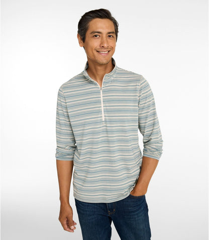 Men's Everyday SunSmart® Tee, Long-Sleeve Quarter-Zip Stripe - US 4898
