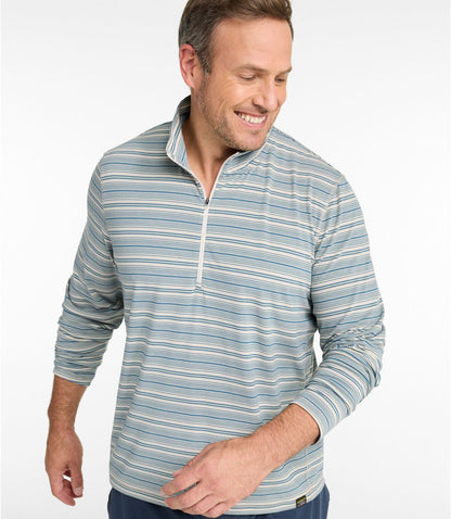 Men's Everyday SunSmart® Tee, Long-Sleeve Quarter-Zip Stripe - US 4898