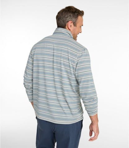 Men's Everyday SunSmart® Tee, Long-Sleeve Quarter-Zip Stripe - US 4898