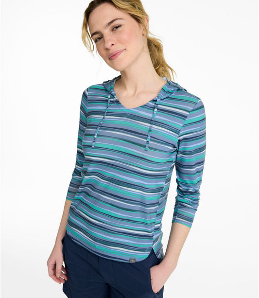 Women's Everyday SunSmart® Hoodie, Long-Sleeve Stripe - US 5016