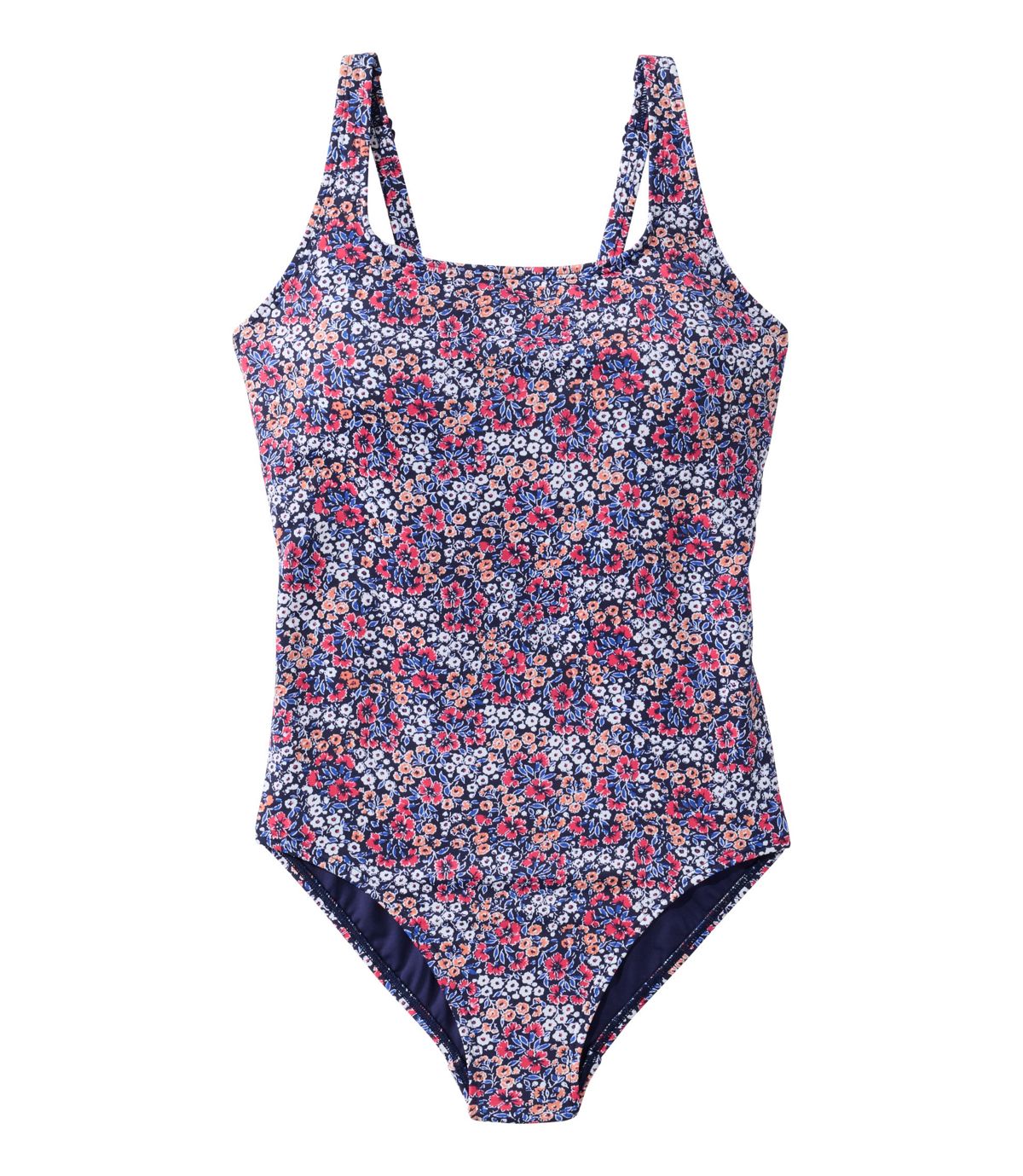 Women's L.L.Bean Coastal Essential Scoop Tanksuit, Print - US 5951
