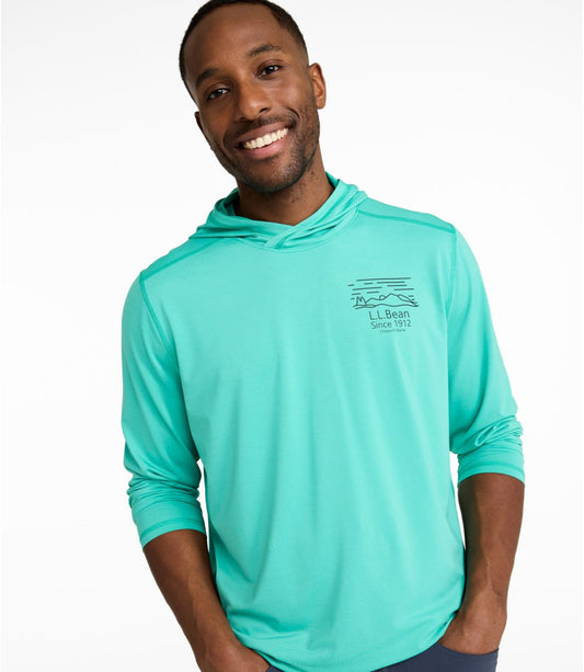 Men's Bold Coast Lifestyle Tee, Long-Sleeve Hooded Graphic - US 2401