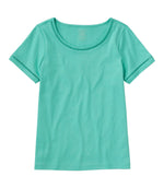 Women's Pima Cotton Tee, Short-Sleeve Jewelneck - US 9922