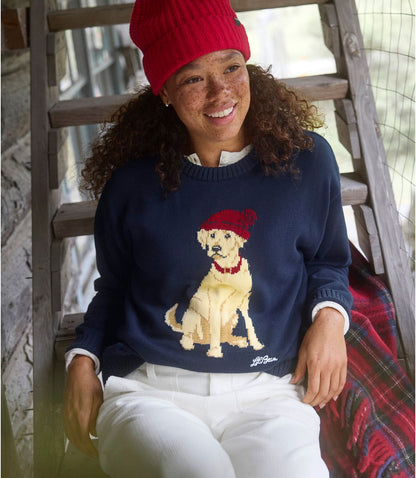 Women's The Original Double L® Sweater, Novelty Crewneck - US 2046