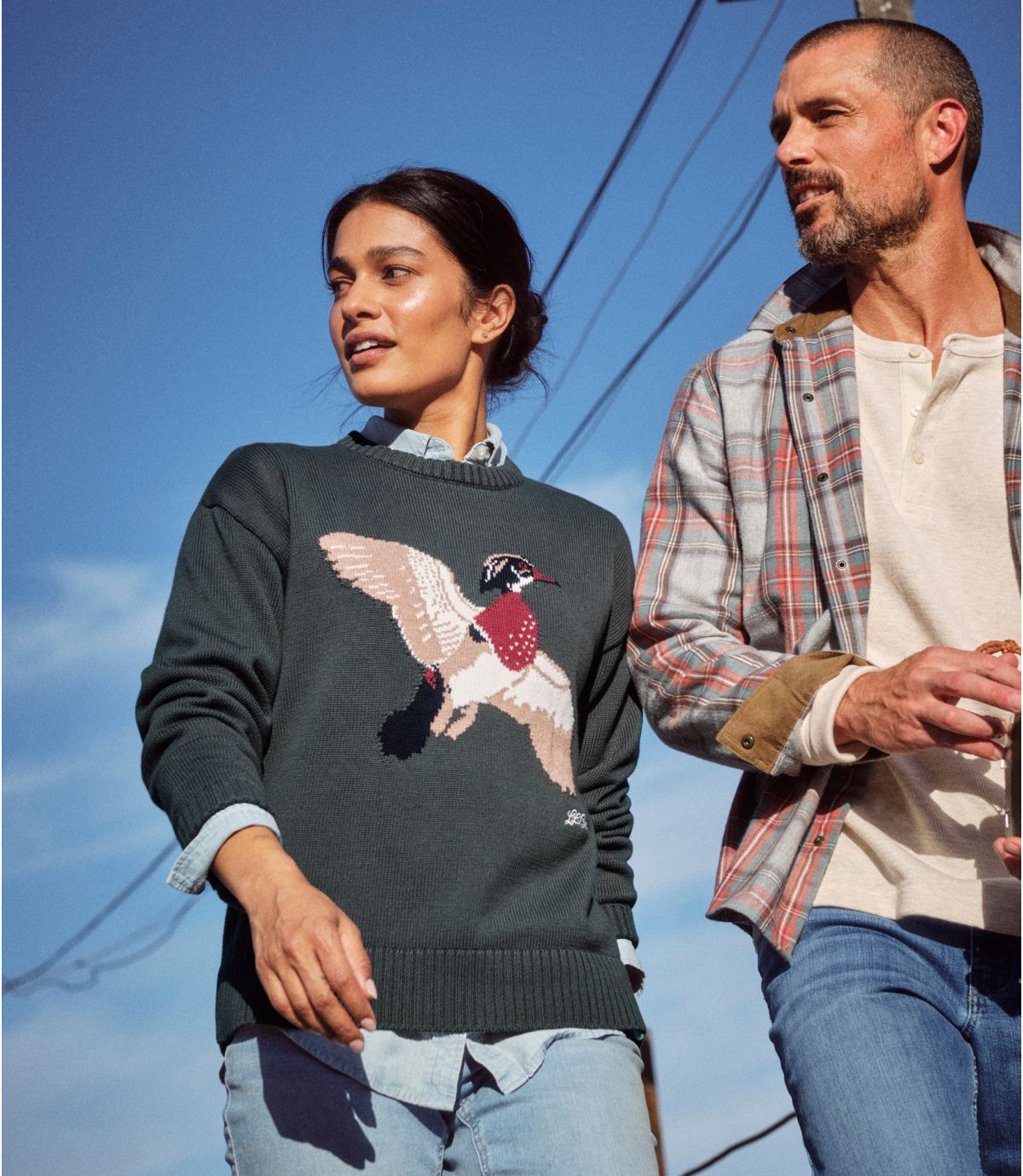 Women's The Original Double L® Sweater, Novelty Crewneck - US 2046