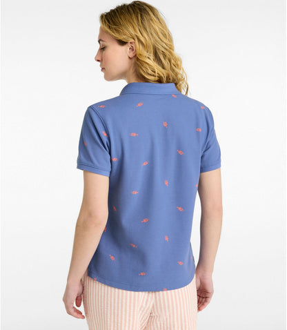 Women's Premium Double L Polo, Short-Sleeve Relaxed Fit Novelty - US 8925