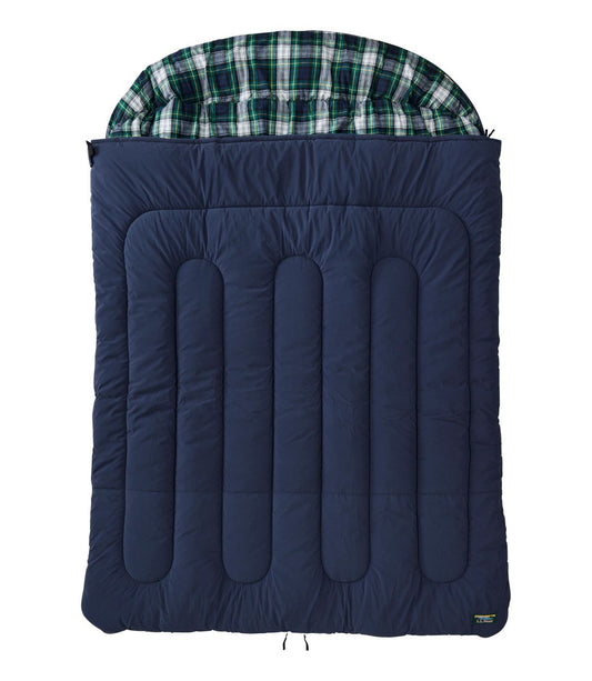 Flannel-Lined Double Camp Sleeping Bag, 40°F - US 4397