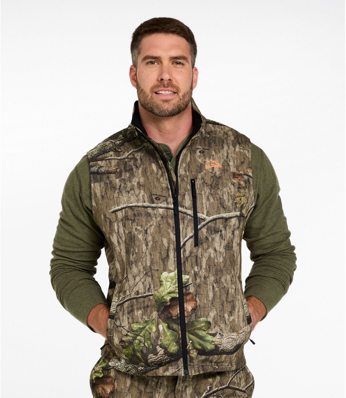 Men's Hunter's Pathfinder Soft Shell Vest, Camo - US 6964