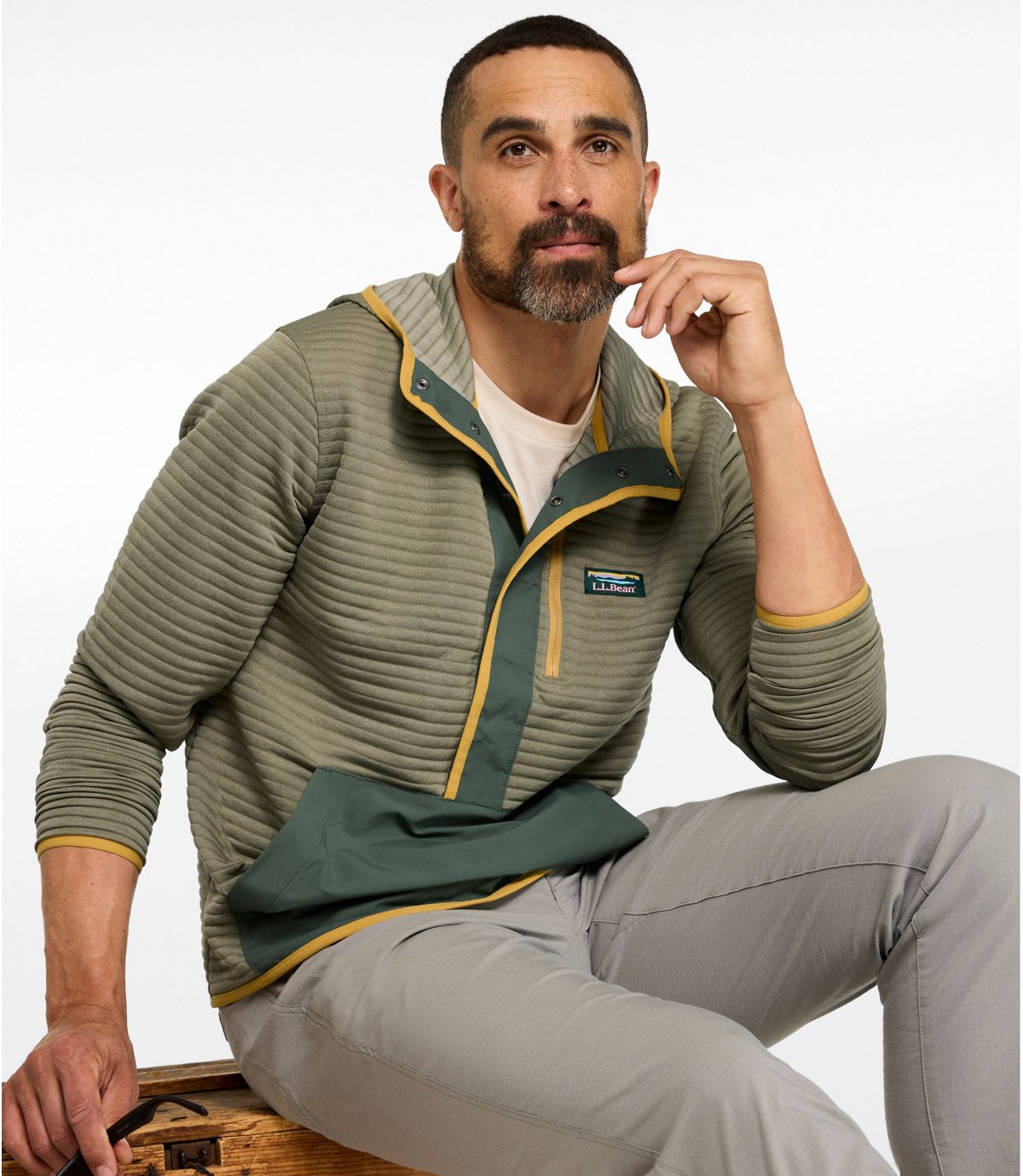 Men's Airlight Knit Pullover Hoodie - US 6193