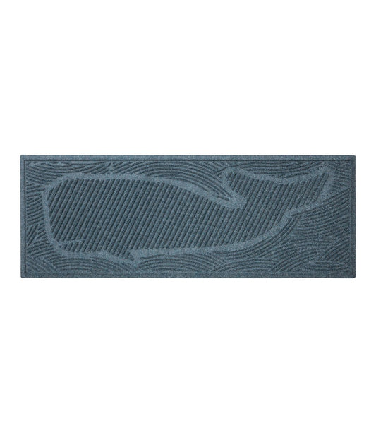 Everyspace Recycled Waterhog Wide Doormat, Swimming Whale - US 9060