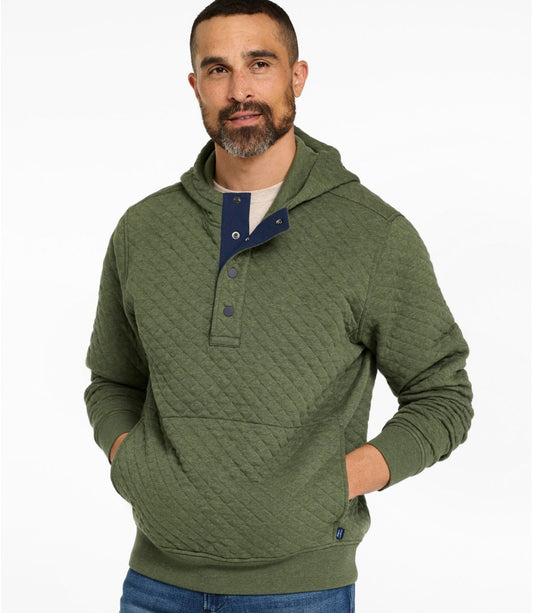 Men's Bean's Quilted Snap Hoodie - US 4290