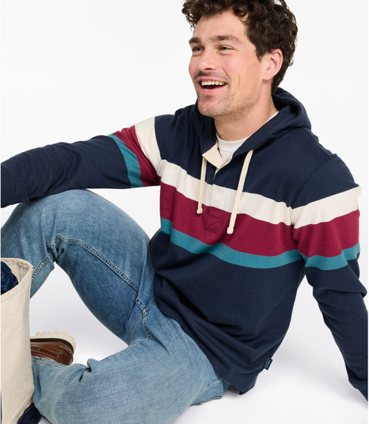 Men's Bean's Vintage Soft Rugby Hoodie - US 8921