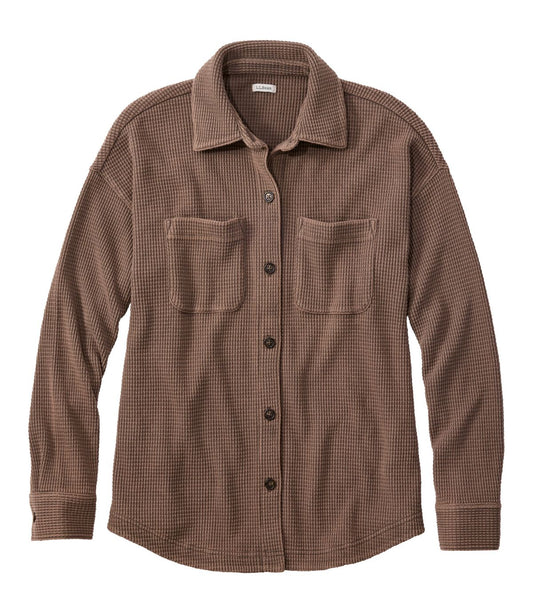Women's Sunwashed Waffle Big Shirt - US 6256