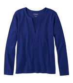 Women's L.L.Bean Tee, Long-Sleeve Splitneck - US 3423