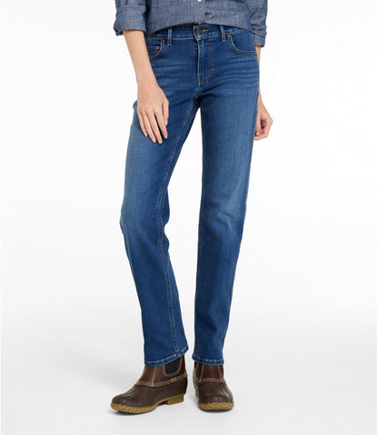 Women's L.L.Bean Go-Anywhere Jeans, Mid-Rise Ultimate Straight-Leg - US 1901