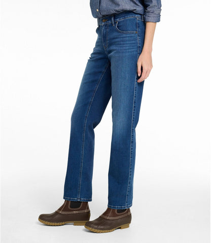 Women's L.L.Bean Go-Anywhere Jeans, Mid-Rise Ultimate Straight-Leg - US 1901
