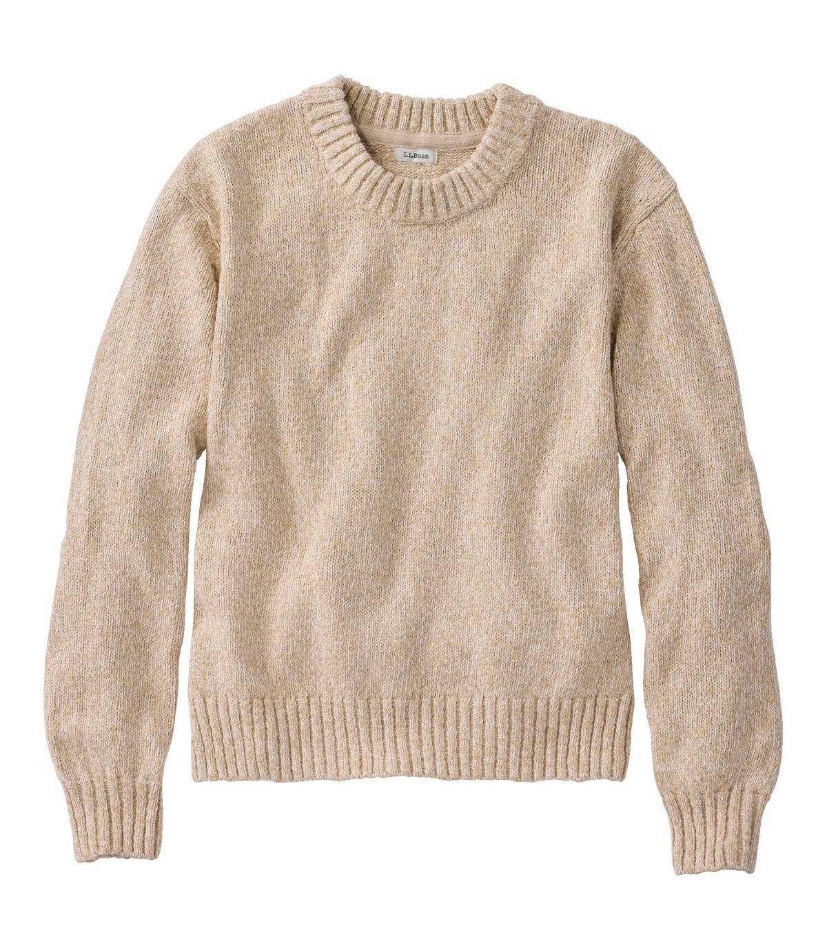 Women's Cotton Ragg Sweater, Relaxed Crewneck - US 1297