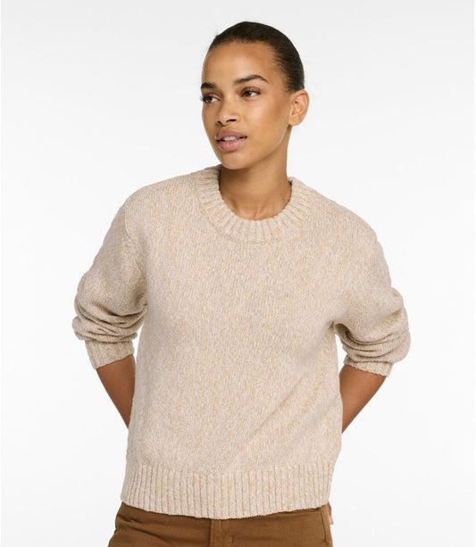 Women's Cotton Ragg Sweater, Relaxed Crewneck - US 8423