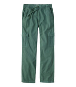 Women's Sunwashed Cotton-Blend Pull-On Pants, Mid-Rise Cargo - US 9963