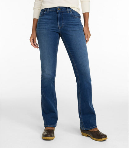 Women's L.L.Bean Go-Anywhere Jeans, Mid-Rise Bootcut - US 7073