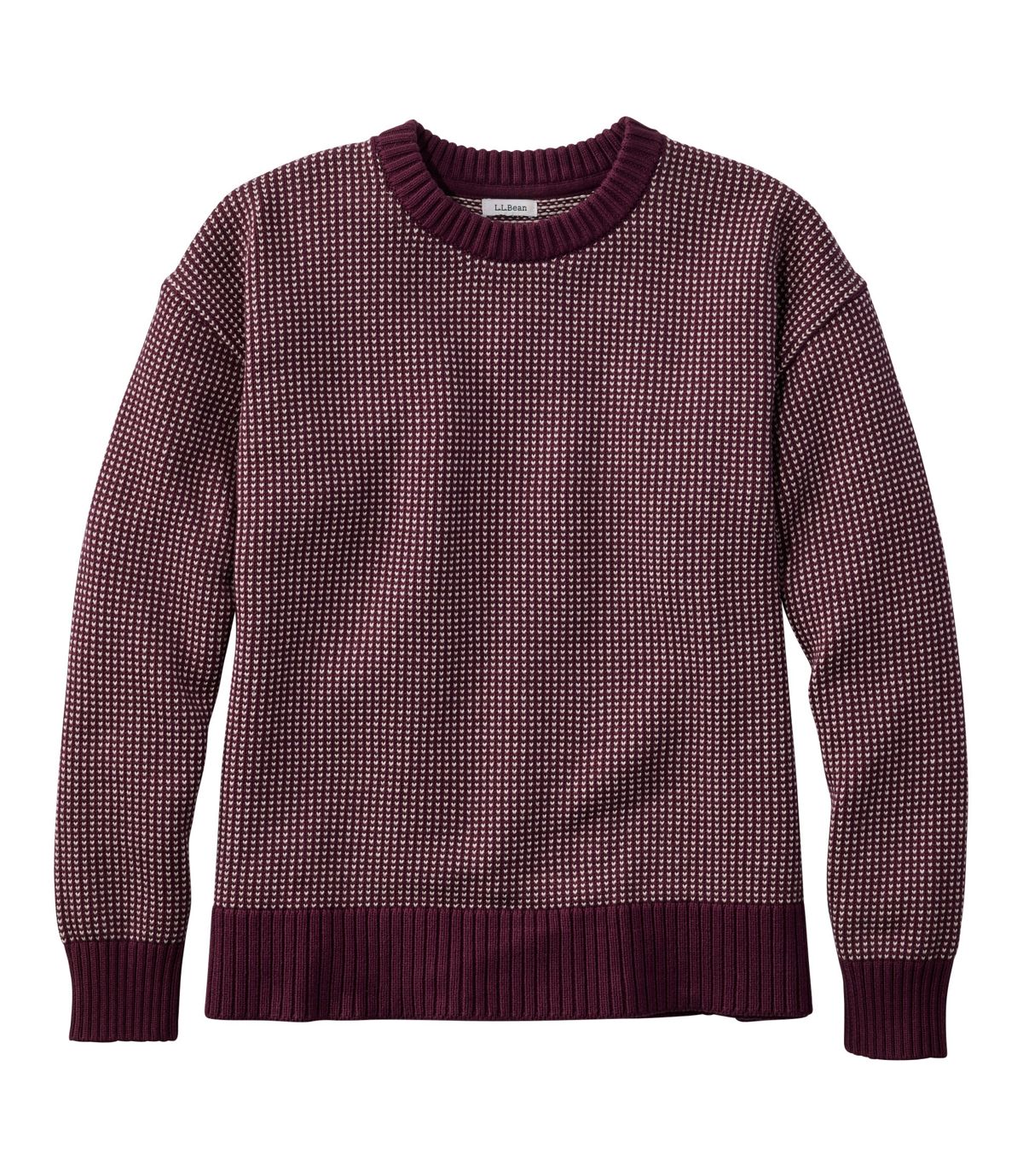 Women's The Original Double L® Sweater, Crewneck Bird's-Eye - US 5722