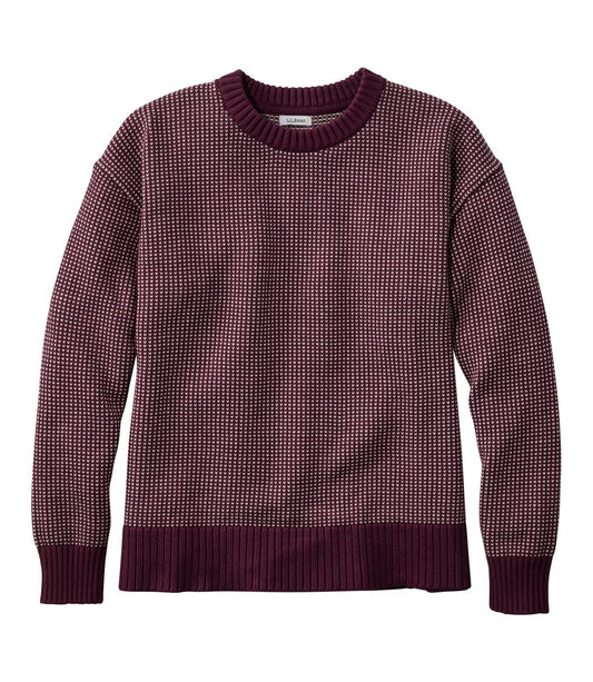 Women's The Original Double L® Sweater, Crewneck Bird's-Eye - US 5722