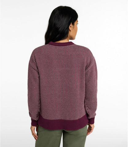 Women's The Original Double L® Sweater, Crewneck Bird's-Eye - US 5722