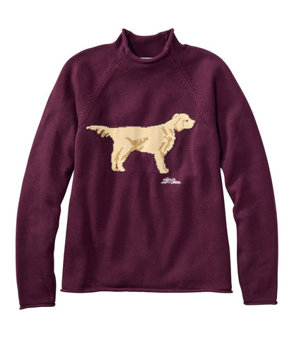 Women's The Original Double L® Sweater, Novelty Rollneck - US 4411