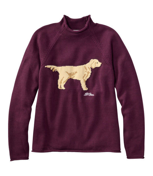 Women's The Original Double L® Sweater, Novelty Rollneck - US 4411