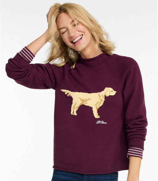 Women's The Original Double L® Sweater, Novelty Rollneck - US 4411