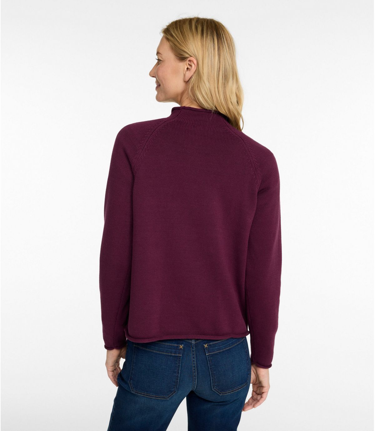 Women's The Original Double L® Sweater, Novelty Rollneck - US 4411