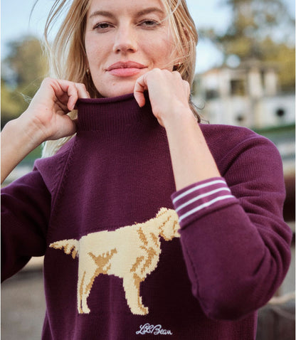 Women's The Original Double L® Sweater, Novelty Rollneck - US 4411