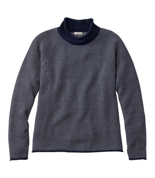 Women's The Original Double L® Sweater, Rollneck Bird's-Eye - US 4823