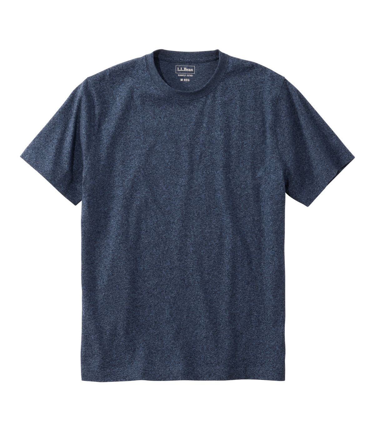 Men's Carefree Unshrinkable Tee, Slightly Fitted, Short-Sleeve - US 0536