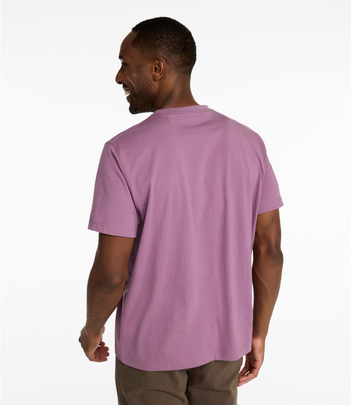 Men's Carefree Unshrinkable Tee, Slightly Fitted, Short-Sleeve - US 0536