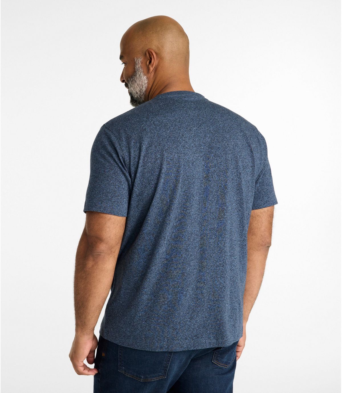 Men's Carefree Unshrinkable Tee, Slightly Fitted, Short-Sleeve - US 0536