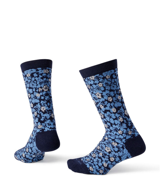 Women's Floral Full-Cushion Hiking Socks, Crew - US 1261