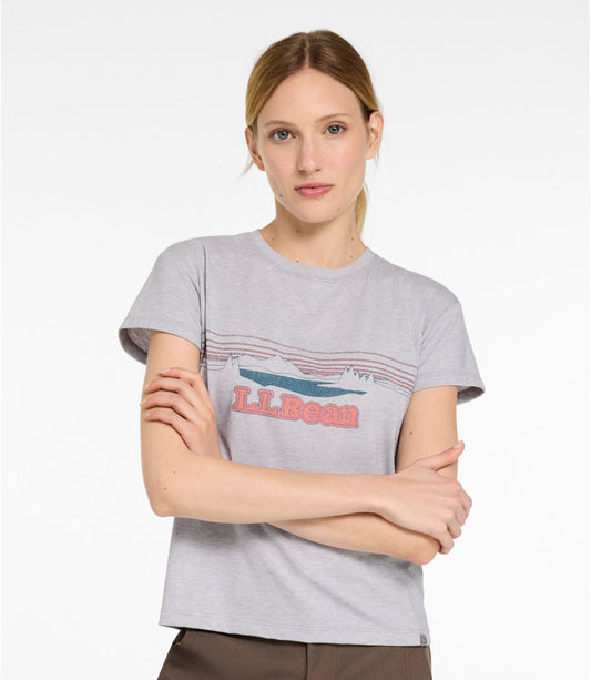 Women's Mountainside Crewneck Tee, Short-Sleeve Graphic - US 4982