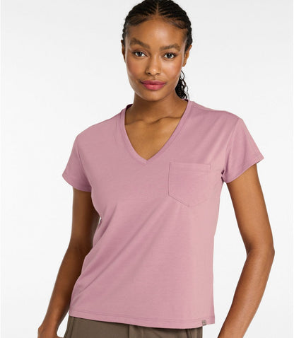 Women's Mountainside V-Neck Pocket Tee, Short Sleeve - US 8141