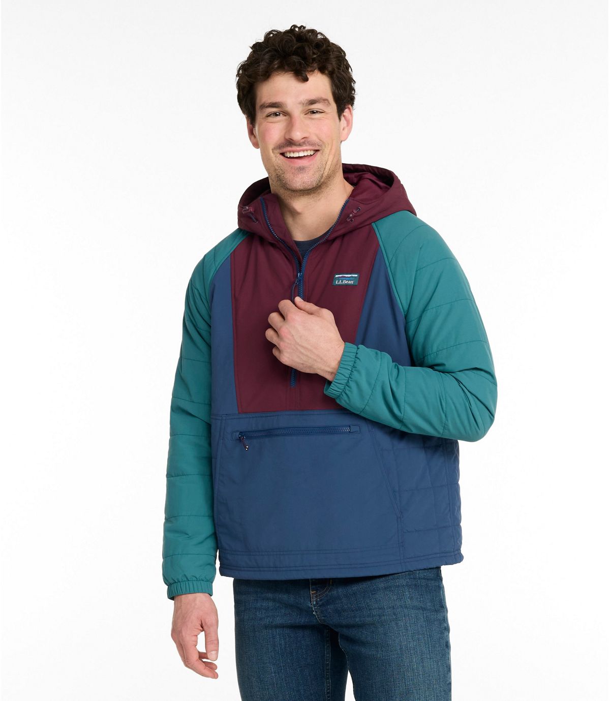 Men's Mountain Classic Insulated Anorak, Colorblock - US 9900