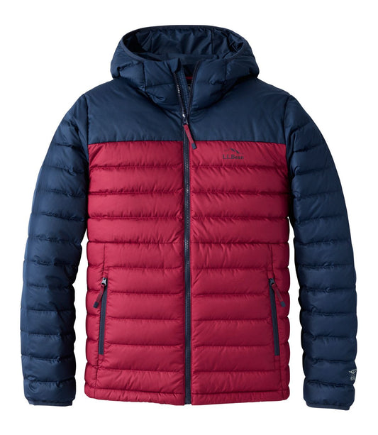Men's Access Down Hooded Puffer, Colorblock - US 1035