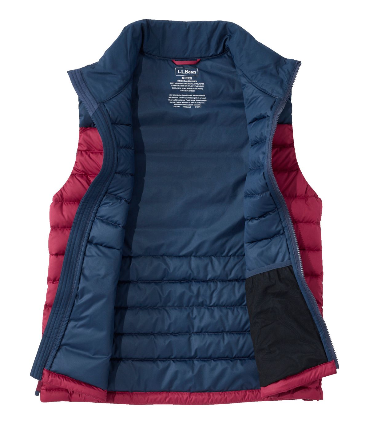 Men's Access Down Vest, Colorblock - US 2669