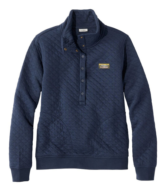 Women's Quilted Half-Snap Sweatshirt - US 4526