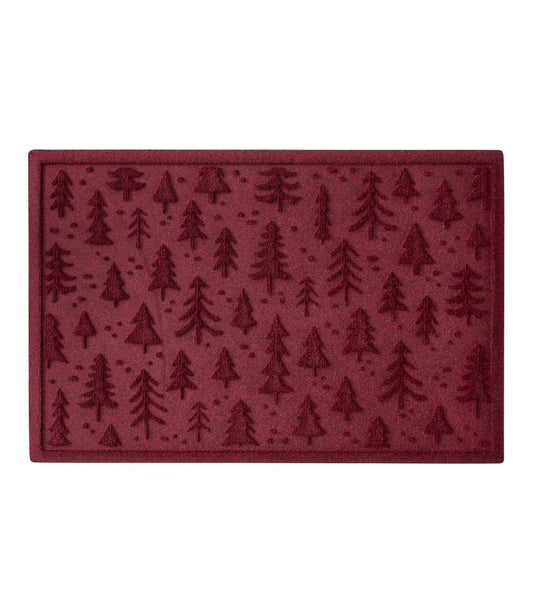 Everyspace Recycled Waterhog Doormat, Holiday Trees - US 8533