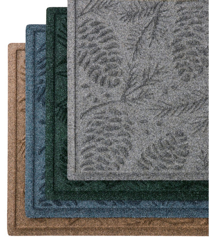 Everyspace Recycled Waterhog Doormat, Pine Cones - US 1003