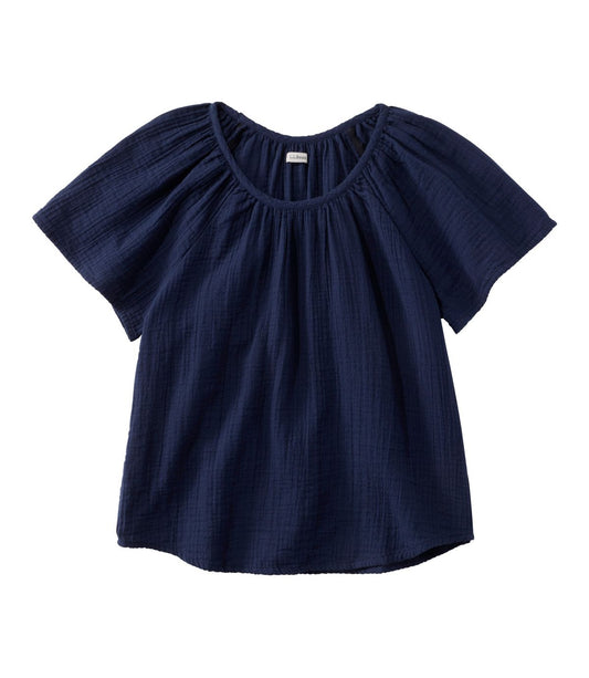 Women's Cloud Gauze Shirt, Short-Sleeve Scoopneck - US 1621